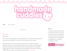 Tablet Screenshot of handmadecuddles.com